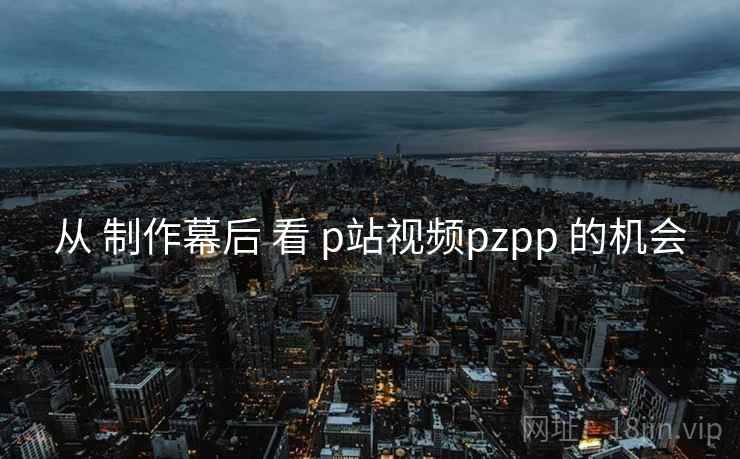 从 制作幕后 看 p站视频pzpp 的机会